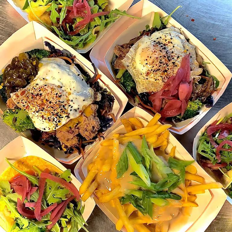 UpperCut food truck bowls, fries and sliders — elevated Americana at Spark Social SF