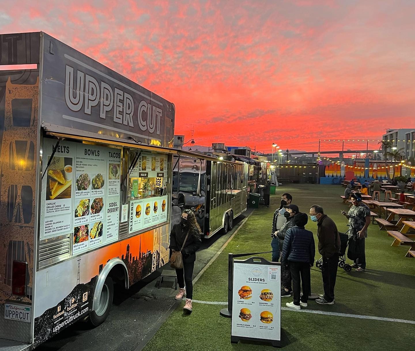 UpperCut food truck exterior at Spark Social Mission Bay San Francisco